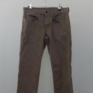 Mens Levi Strauss 511 khaki colored jeans